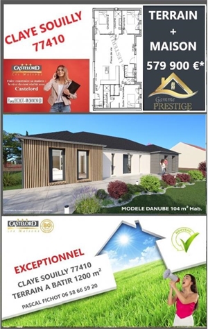 maison à la vente -   77290  MITRY MORY, surface 104 m2 vente maison - UBI468372767